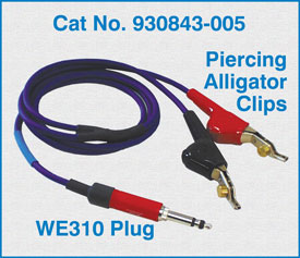 WE310 Plug to two telco Piercing Alligator Clips / 930843-005
